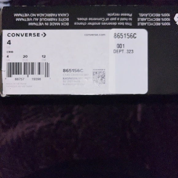 Brand New Converse Chuck Taylor All Star Cbibster Sneaker…Size 4 - Picture 5 of 5